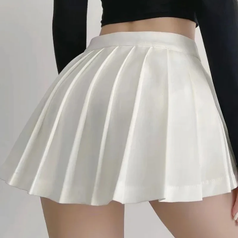 Sexy Women Pleated Skirts High Waist Summer Vintage Mini Skirts Korean Tennis Student White Designed Dance Skirt Girl Uniform - Image 3